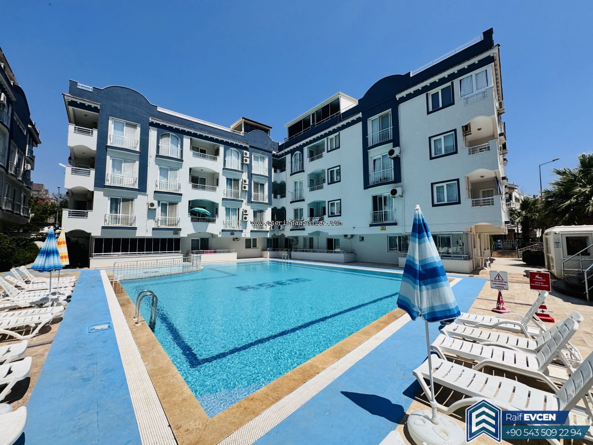 DİDİM'DE HAVUZLU SİTE İÇİNDE YÜKSEK GİRİŞ 1+1 EŞYALI DAİRE