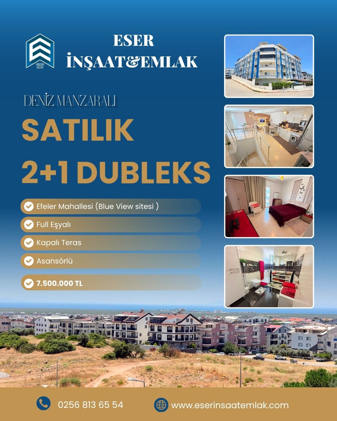 SATILIK 2+1 DAİRE